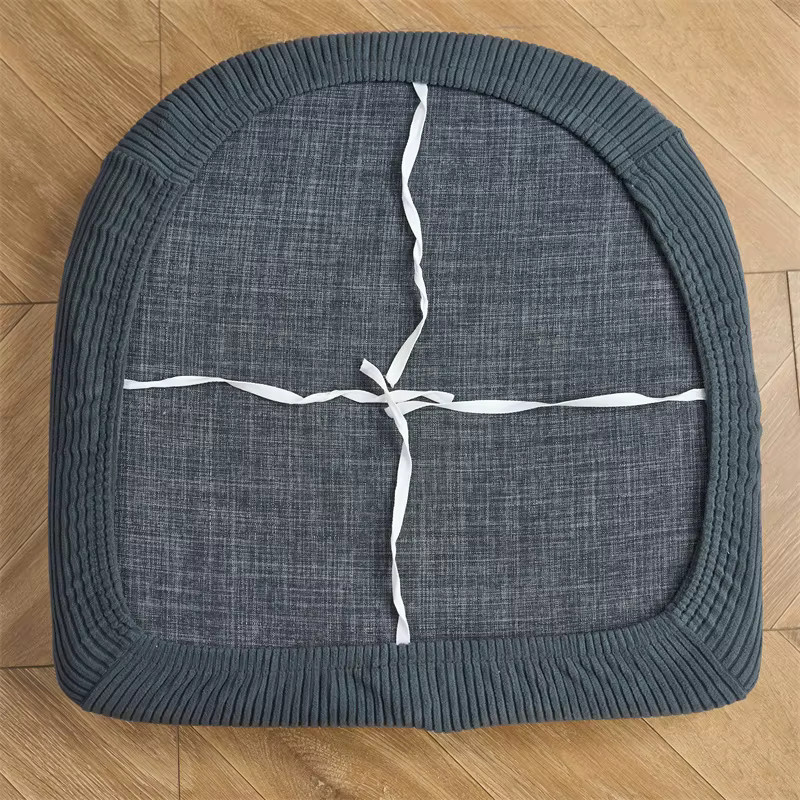WANERQU Club-Sesselbezug im nordischen Jacquard-Stil mit elastischem Stretch-Material, grau gestreift - Bild 3