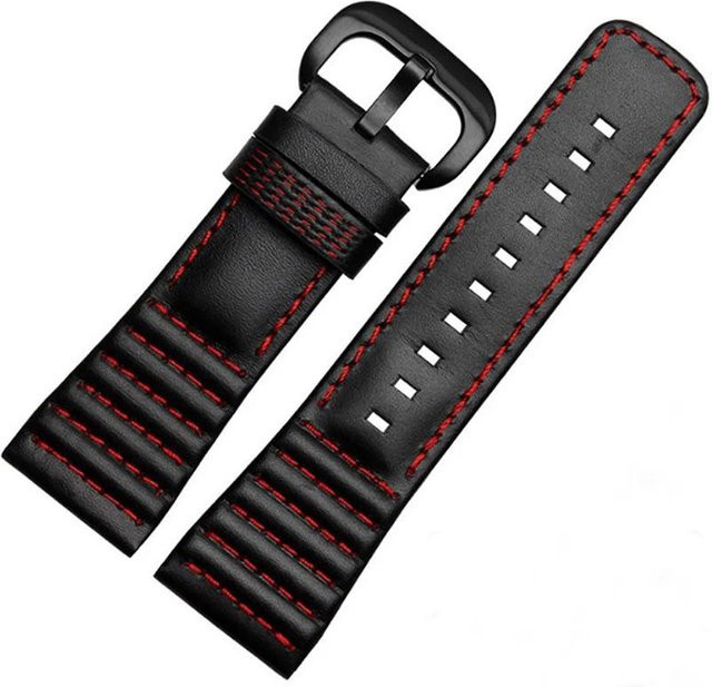 SevenFriday Uhrenarmband Leder, 28 mm, Schwarz, Unisex - Bild 1