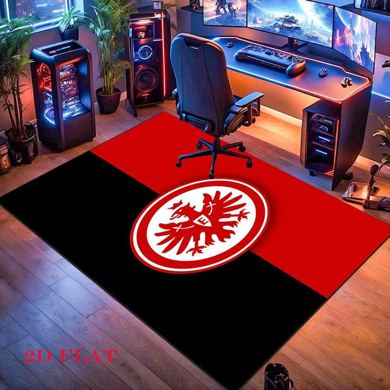 Eintracht Frankfurt Teppich Modern Rechteck Waschbar Rutschfest B/T: 200 x 160 cm - Bild 1