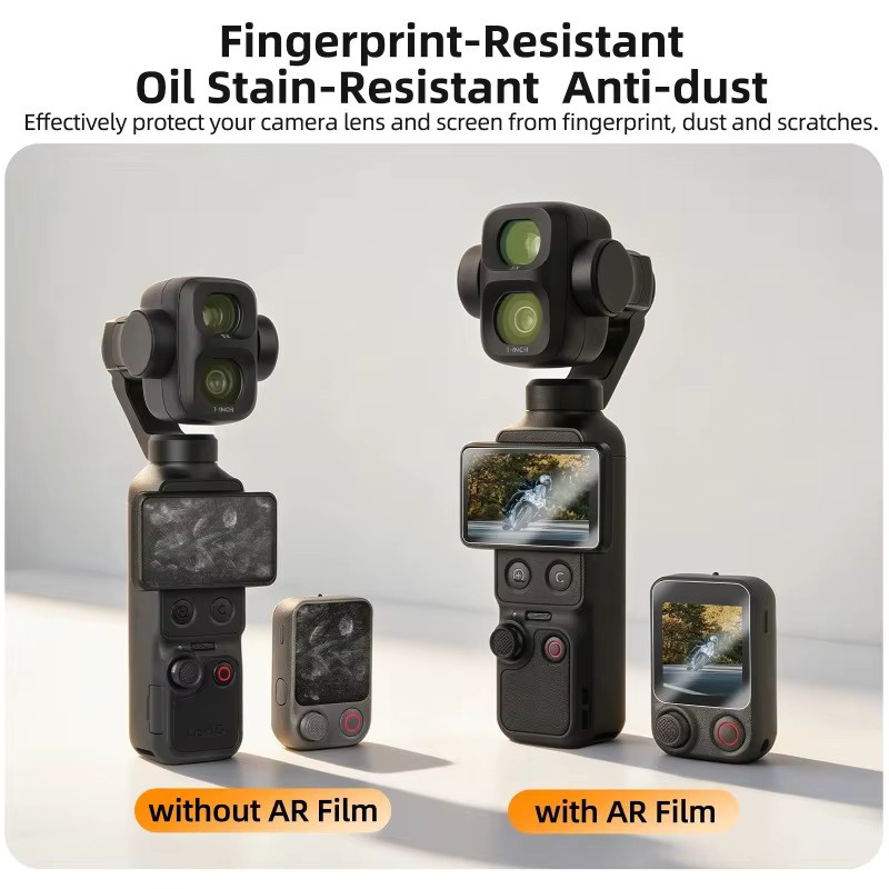 DJI Osmo Pocket 4 Pro Displayschutz aus gehärtetem Glas mit 9H Härtegrad, transparent, kratzfest und anti-fingerabdruck - Bild 3