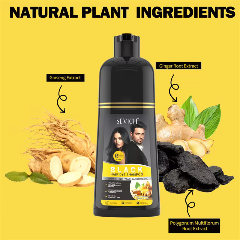 Sevich Haarfärbe-Shampoo, Schwarz, Unisex - Bild 5