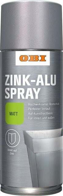 OBI Zink-Alu Spray Silbergrau matt 400 ml - Bild 1