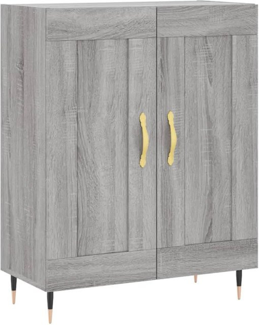 vidaXL Sideboard Grau Sonoma aus Holzwerkstoff und Metall, B/T/H: 69,5 x 34,0 x 90,0 cm - Bild 1
