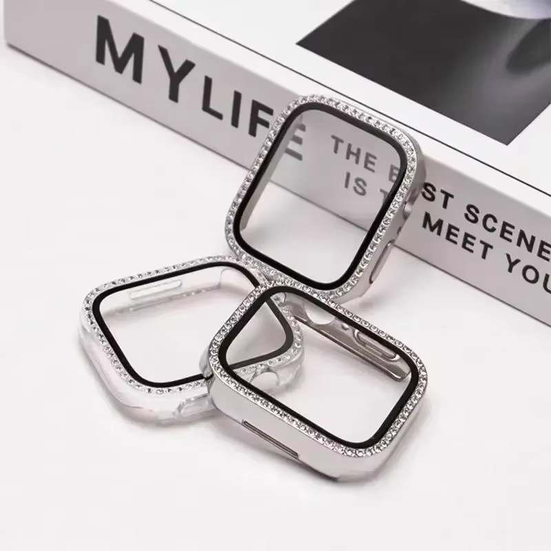Displayschutzfolie PEO, Glas mit Diamantgehäuse, Roségold, Apple Watch - Bild 3