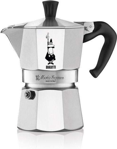 Bialetti Moka Express Espressokocher für 4 Tassen in Silber - Bild 1