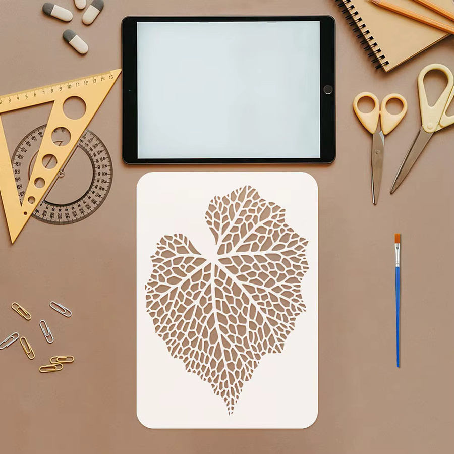 Transparente PET-Schablonen zum Ausstechen, Zeichnen und Malen für dein DIY-Scrapbook und Fotoalbum, B: 29,7 cm, H: 21,0 cm - Bild 3