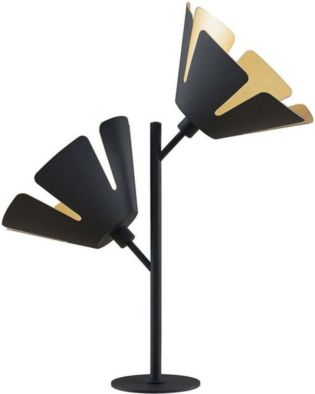Moderne Tischlampe jemmily von Lucande aus Aluminium in Schwarz, Gold oder Gelb - Bild 1