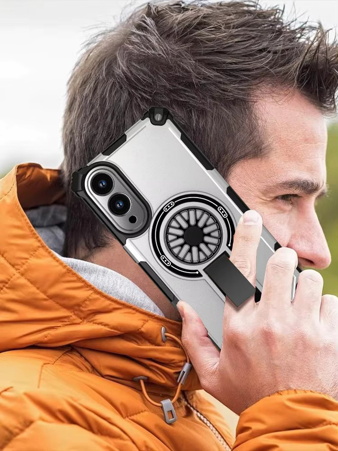 Magnetische Schutzhülle mit Standfunktion und Kreisel-Effekt für Samsung Galaxy S25 Ultra S24 S23 S22 sowie A55 A56 A36 A26 A16 A06 in Blau - Bild 7