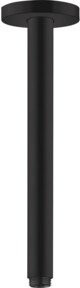 Hansgrohe Deckenanschluss mit runder Rosette in Mattschwarz, Durchmesser: 30 cm - Bild 1