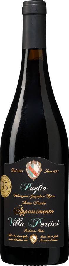 Villa Portici Rotwein Appassimento Negroamaro/Primitivo, Apulien, 0,75 l - Bild 2