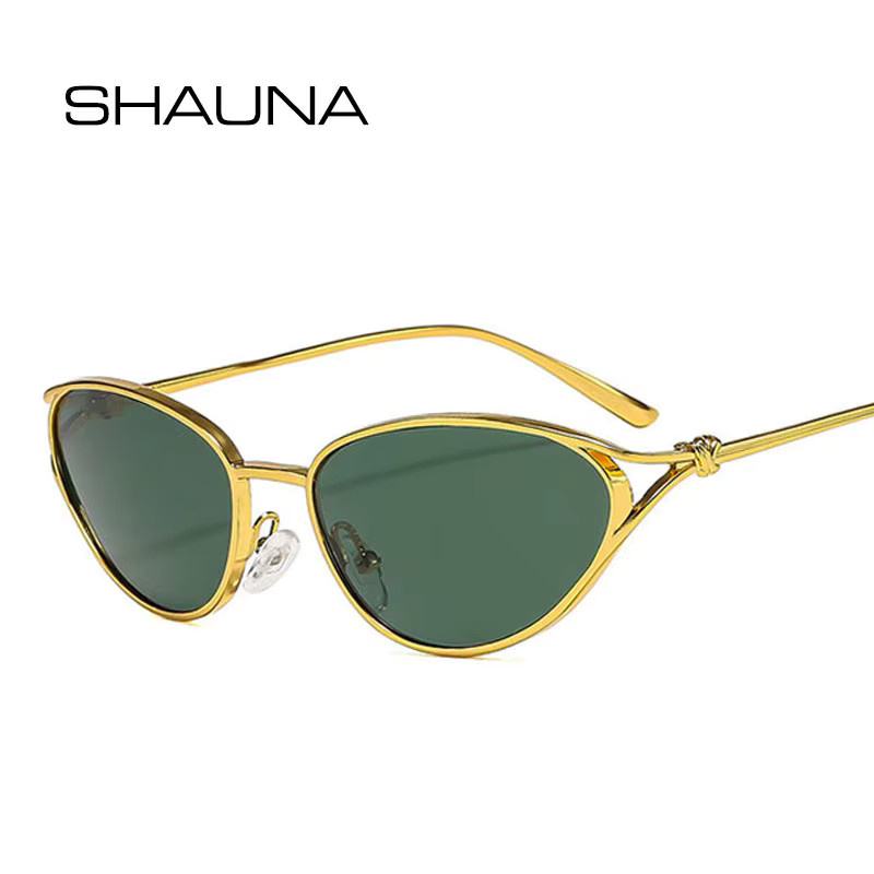 SHAUNA Sonnenbrille Cateye, Metall, Gold, Vollrand - Bild 2