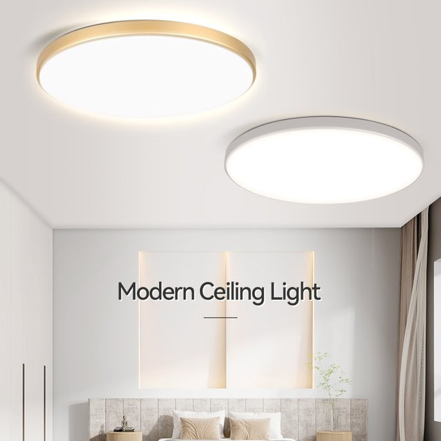 Moderne LED-Deckenleuchte von CHENBEN, runde Deckenlampe in Weiß für Wohnzimmer und Schlafzimmer - Bild 1