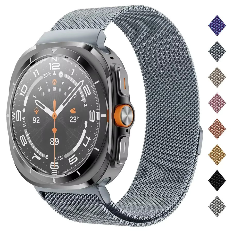 Uhrenarmband Samsung Galaxy Watch 7 Ultra 47 mm, Edelstahl, Milanaise - Bild 3