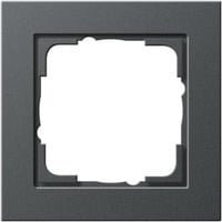 Gira Abdeckrahmen 1-fach System 55 aus Kunststoff in Anthrazit Schutzart IP20 - Bild 1