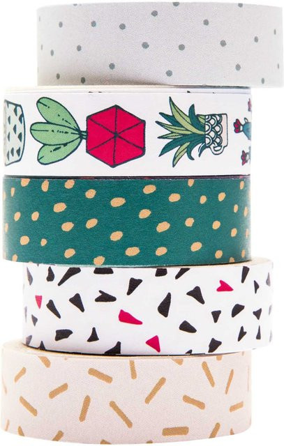 Rico Design Paper Poetry Washi Tape Set Hygge Plants in Mehrfarbig - Bild 1