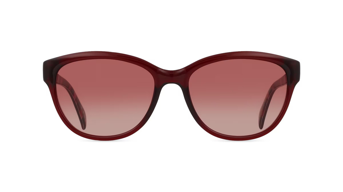 Ted Baker 1605 Sonnenbrille Butterfly, Vollrand, Acetat, Damen, rot - Bild 1
