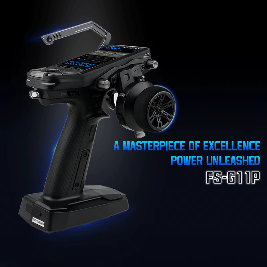 Flysky Fernbedienung mit Empfänger-Set, 2,4GHz, 11-Kanal, 3,5 Zoll Bildschirm - Bild 4