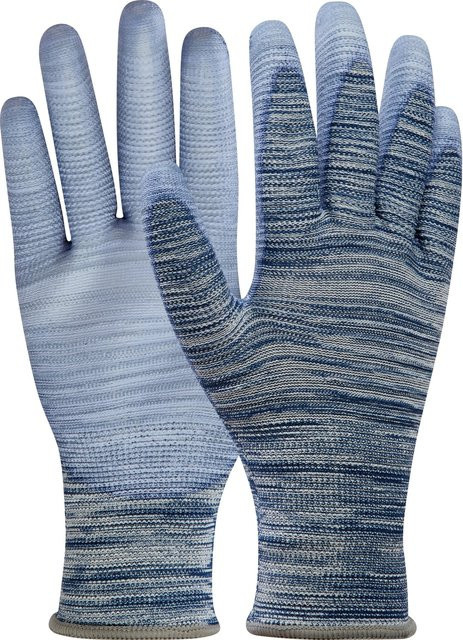LUX-TOOLS Eco-Arbeitshandschuh aus Polyester in Blau, Größe 10, nach EN 388 - Bild 1