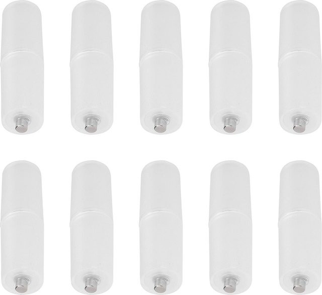 10 Stück mfySpace AAA zu AA Batteriekonverter Adapter Set, transparent - Bild 1