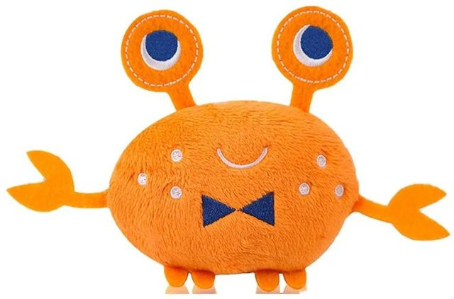 Delysia King Pet Plüsch-Kauspielzeug für Katzen und Hunde, orange - Bild 1
