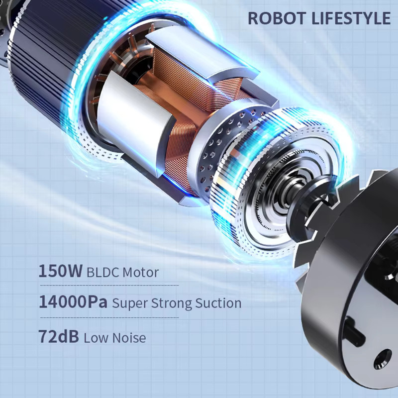 Robot lifestyle RL9Max Kabelloser Nass-Trocken-Handstaubsauger mit 14000Pa Saugkraft und 40 Minuten Arbeitszeit - Bild 5