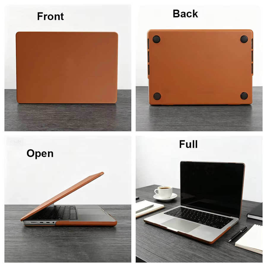 Apple Laptop Lederhülle für MacBook Air und MacBook Pro in Braun - Bild 2