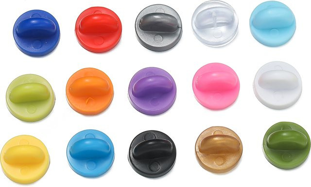 St.kunkka Pin Backs Verschluss, PVC, Unisex, 50 Stück - Bild 1