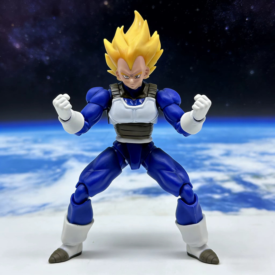 Bandai Dragon Ball Z Vegeta Actionfigur, Super Saiyan Sammelfigur - Bild 3