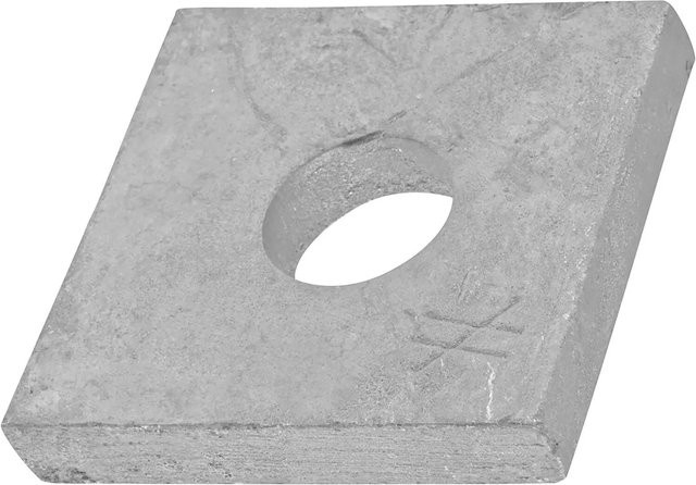 Simpson Unterlegscheibe US40/50/10G-B aus Stahl, feuerverzinkt, Farbe: Grau, B/T/H: 50 x 40 x 10 mm - Bild 1