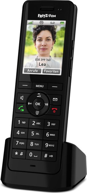 AVM FRITZ!Fon X6 IP-Telefon schnurlos mit Anrufbeantworter und Hands-free in Schwarz - Bild 1