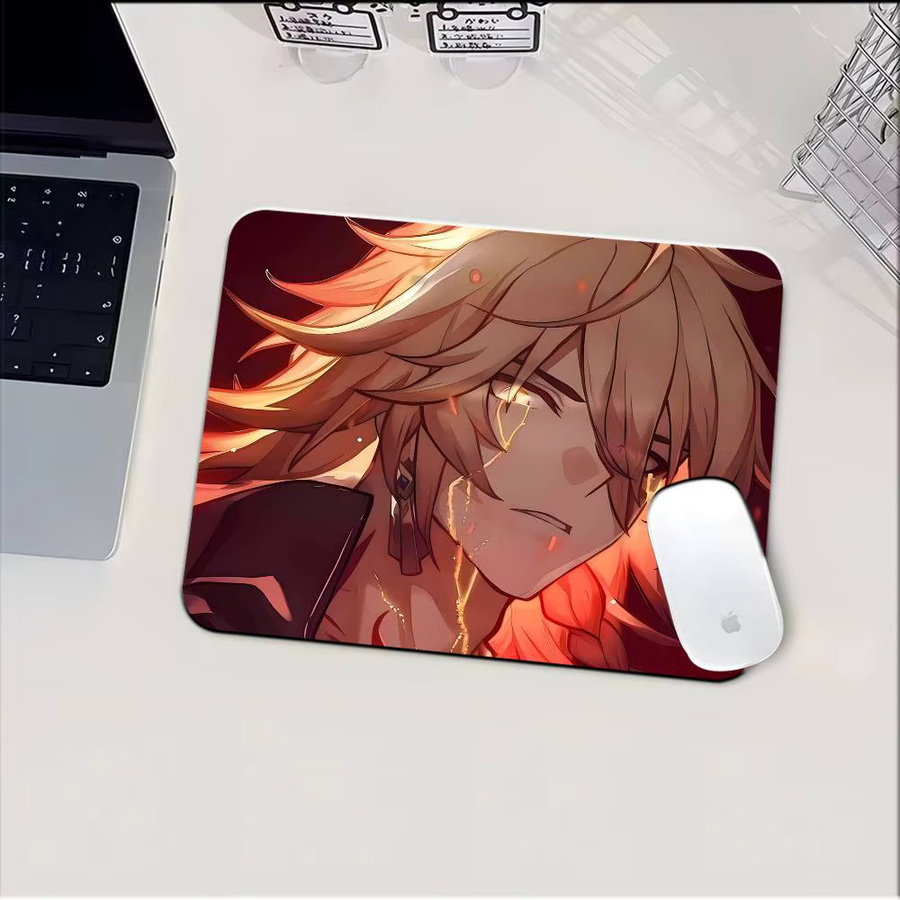 Moetch Honkai Star Rail Anime Mydei Mauspad für Tastatur und Laptop, rutschfest, Multicolour - Bild 5