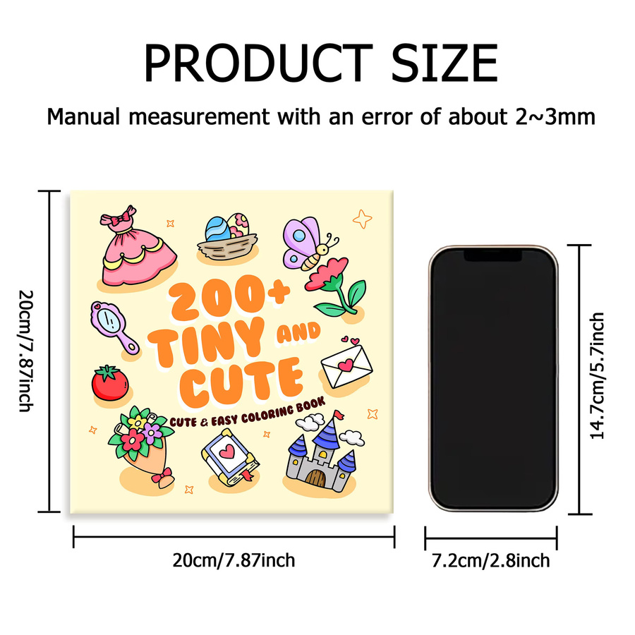 TINY CUTE Malbuch für Erwachsene mit einfachen Mustern in Multicolour - Bild 2