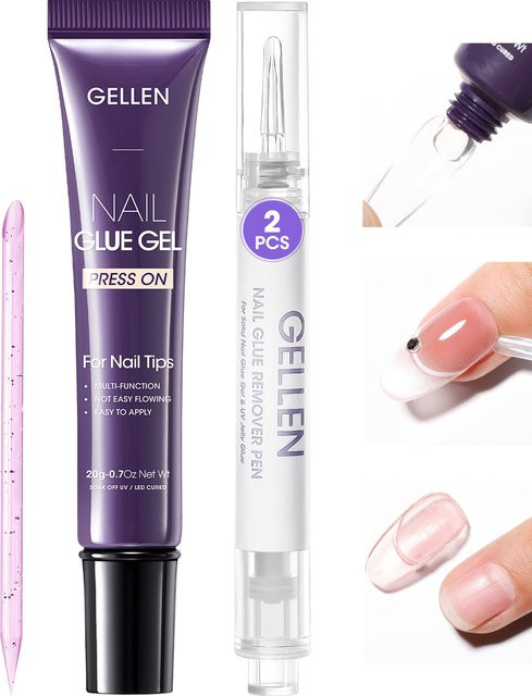 GELLEN Nagelkleber-Entferner-Set, acetonfrei - Bild 1