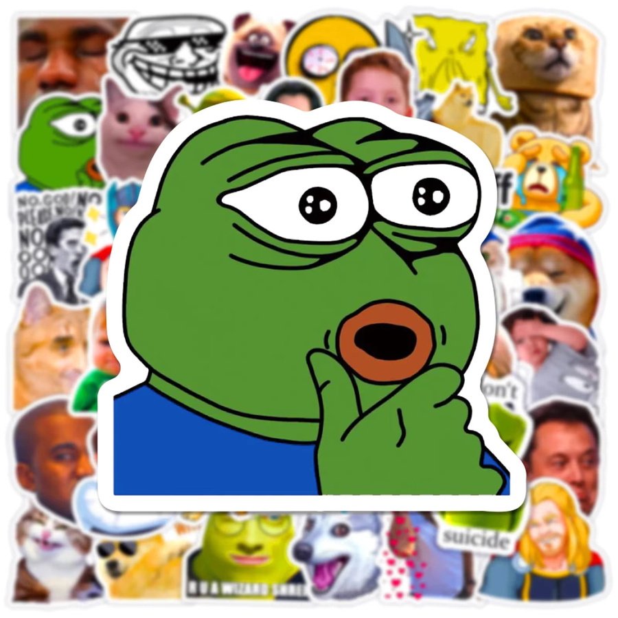 GOGOTU Meme Lustige Aufkleber, 50-teiliges Set - Bild 2