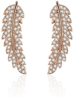 YIRAN Jewelry Ohrring, 925 Silber, Diamant, Roségold, Damen - Bild 1