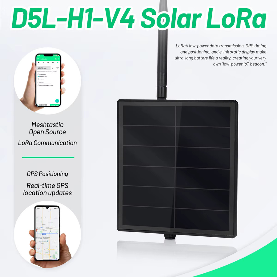 Heltec Meshtasic Solarbetriebenes ESP32 LoRa 32V4 Modul mit GPS, WiFi und Bluetooth in Schwarz - Bild 3