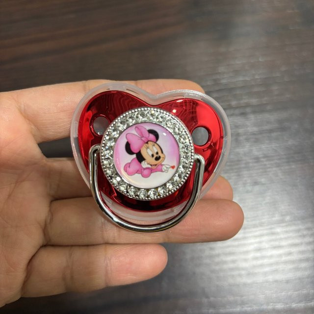 Disney Silikon Baby Beruhigungsschnuller-Set mit Cartoon-Muster in Rot für Säuglinge von 0-12 Monaten - Bild 1