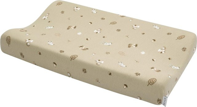 Meyco Baby Wickelauflagenbezug aus Jersey in Beige, B/T: 50 x 70 cm - Bild 1