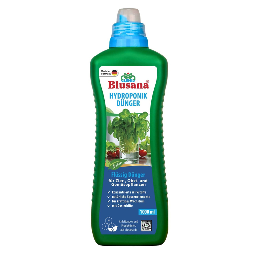 Blusana Flüssigdünger NPK 7-3-6 für Hydroponik, Hydrokultur und Substratkulturen, 1 Liter - Bild 2