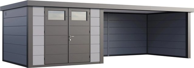 Telluria Gerätehaus Classico in Grau mit Lounge XL Rechts, B/H/T: 782 x 219 x 318 cm - Bild 1