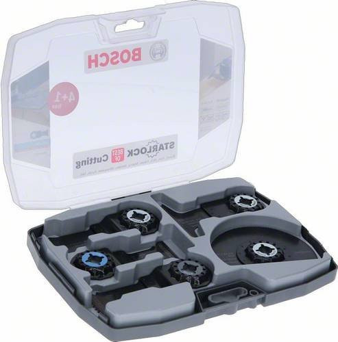 Bosch Starlock Best of Cutting Sägeblatt-Set für Multifunktionswerkzeuge, 5-teilig, Schwarz, geeignet für Holz, Metall und Kunststoff - Bild 1