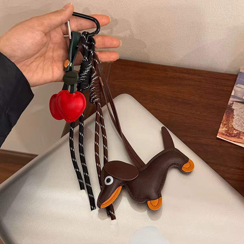 Tready Taschenanhänger Lederhund, Herz, Kirsche, Damen - Bild 3