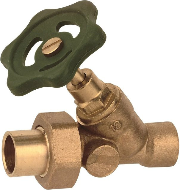 Kirchhoff Schrägsitzventil aus Messing in glänzendem Chrom-Design 15 mm - Bild 1