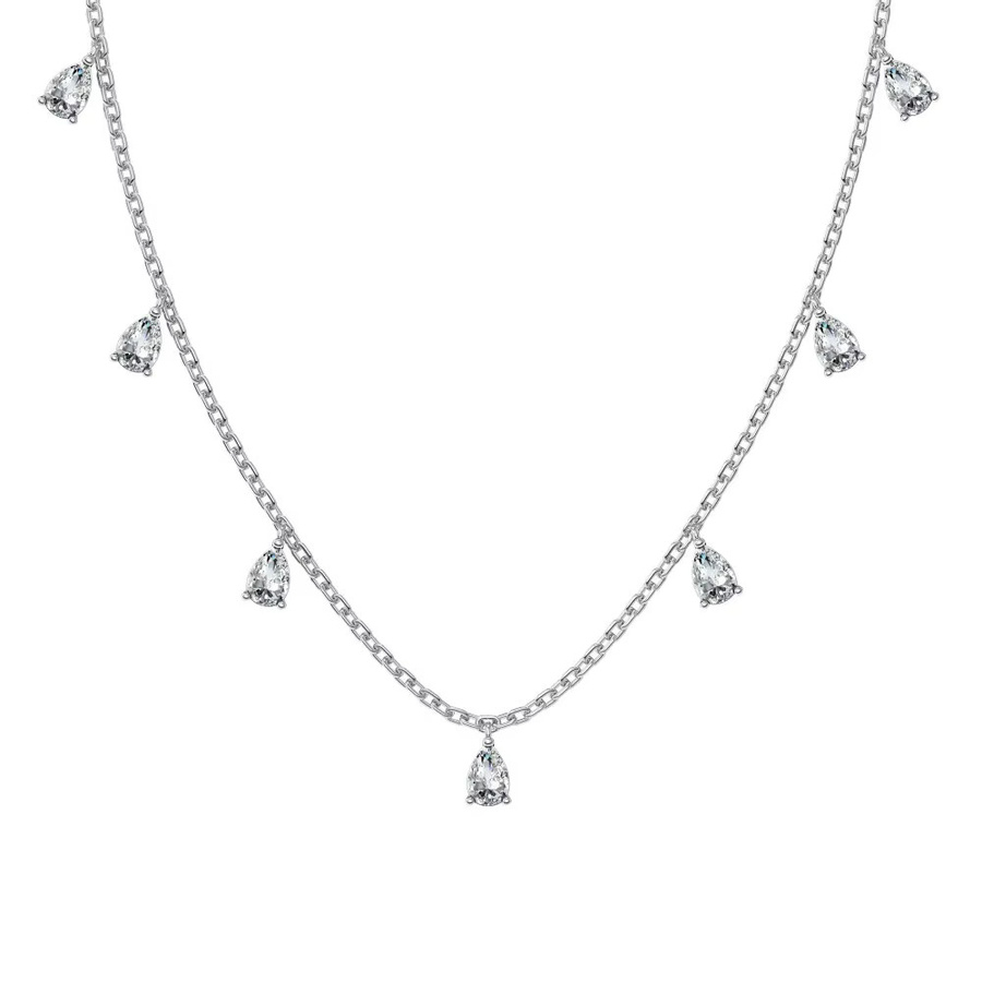 KUTPF Halskette, 925 Silber, Moissanit-Diamant, Damen - Bild 5