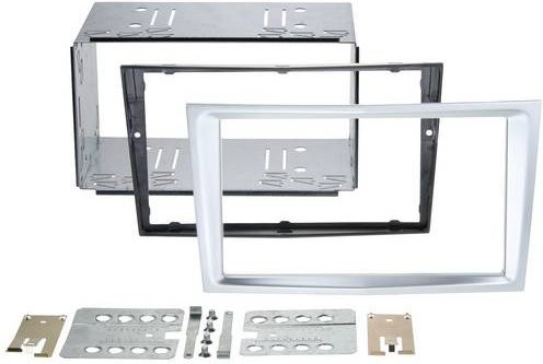 ACV 381230-24-4 Autoradio Einbaublende DoppelDIN für Opel in Silber - Bild 1