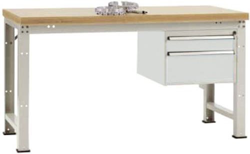 Manuflex Werkbank WP5467.7035 in Lichtgrau, B: 180,0 cm, H: 80,0 cm, T: 70,0 cm - Bild 1