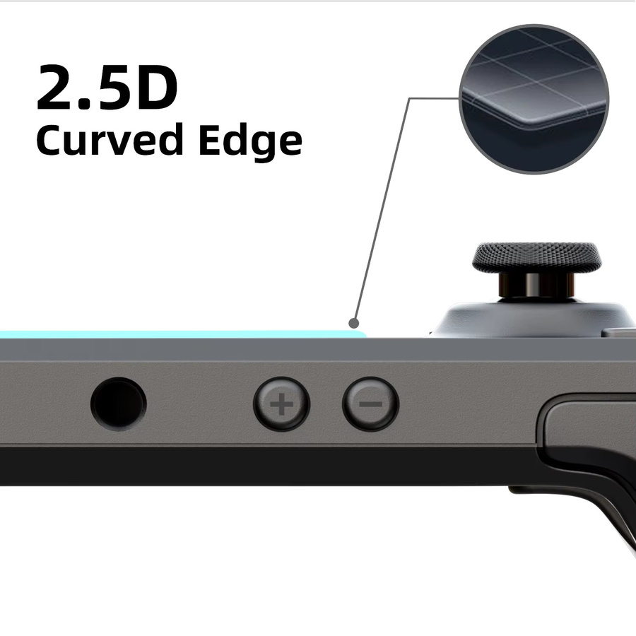 Skull & Co. Displayschutzfolie aus gehärtetem Glas mit Positionierer für Steam Deck LCD und OLED, 2 Stück, transparent - Bild 5