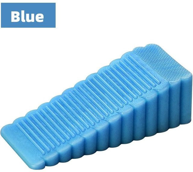 Yiran bag Sicherheits-Silikon-Türstopper in Blau, B/T/H: 9,5 x 4,0 x 2,7 cm - Bild 1