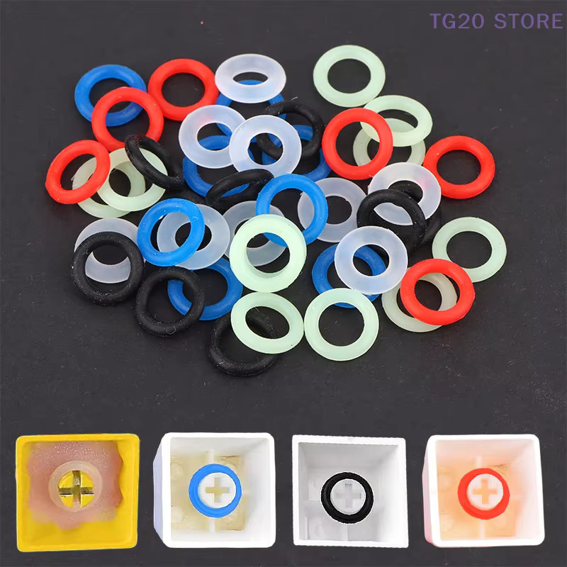 108 Stück Gummi O-Ring Schalter Dämpfer für mechanische Tastaturen in Multicolor zur Schockabsorption und Geräuschreduzierung - Bild 2