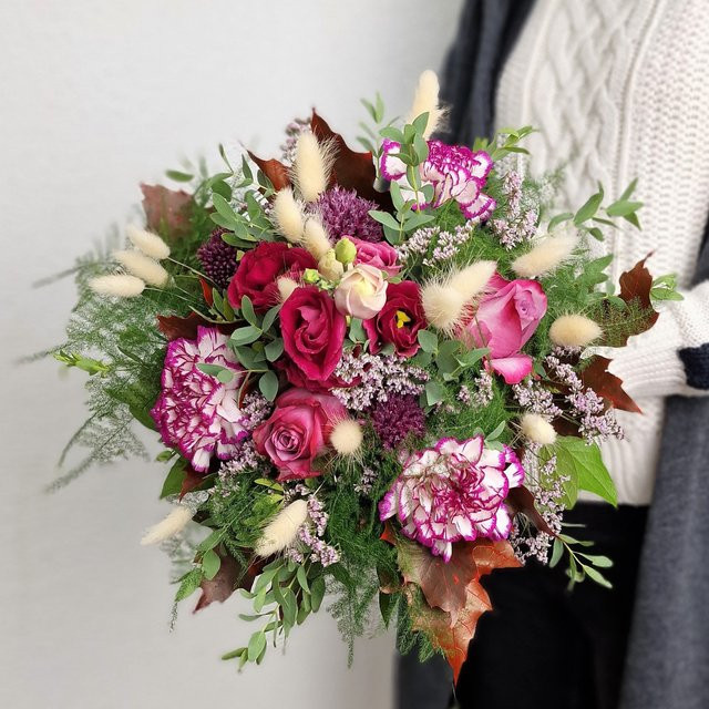 Sinneszauber Blumenstrauß Multicolor Rose Nelke Eustoma - Bild 1